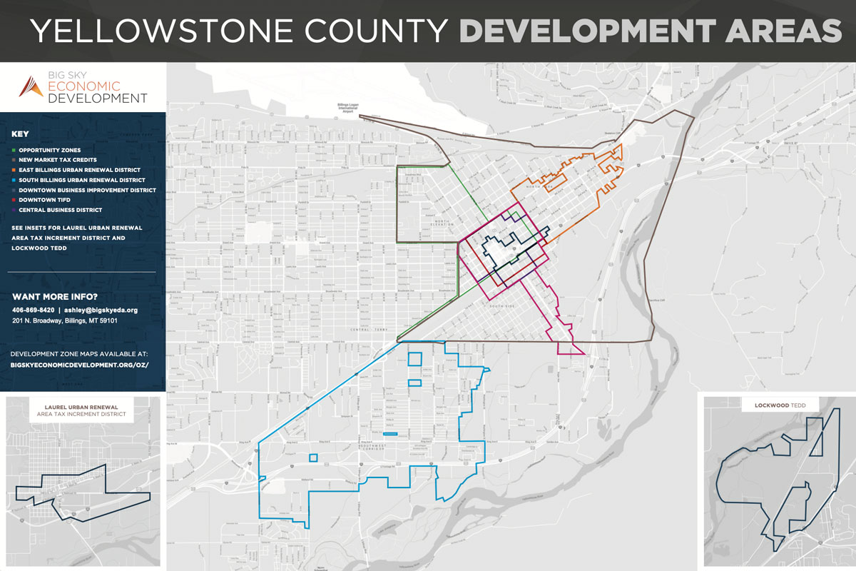 Image of Yellowstone County Development Areas Map